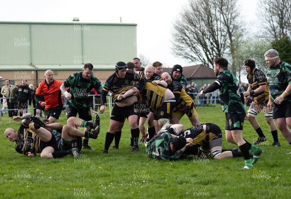 220426 Bedwellty v Deri, Admiral National League 4 East - Action from the match