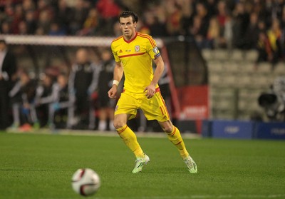 161114 - Belgium v Wales - European Championship Qualifier - Gareth Bale of Wales 