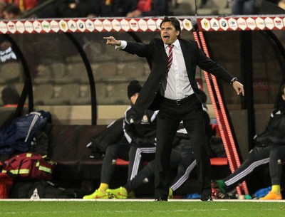 161114 - Belgium v Wales - European Championship Qualifier - Manager Chris Coleman
