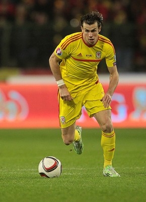 161114 - Belgium v Wales - European Championship Qualifier - Gareth Bale of Wales 