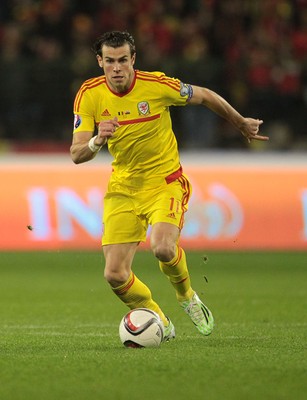 161114 - Belgium v Wales - European Championship Qualifier - Gareth Bale of Wales 