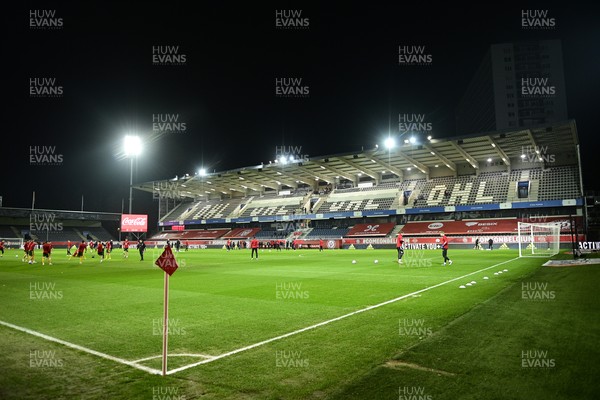 240321 - Belgium v Wales - FIFA World Cup Qualifier - A general view of King Power at Den Dreef in Leuven, Belgium ahead of kick off