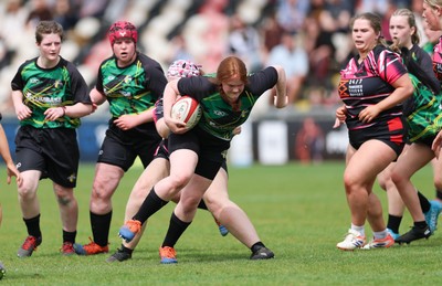 020526 - Belles v Chargers, U18s Girls Plate Final - Belles take on Chargers, green kit, during the U18s Girls Plate Final