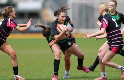 020526 - Belles v Chargers, U18s Girls Plate Final - Belles take on Chargers, green kit, during the U18s Girls Plate Final