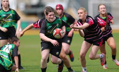 020526 - Belles v Chargers, U18s Girls Plate Final - Belles take on Chargers, green kit, during the U18s Girls Plate Final