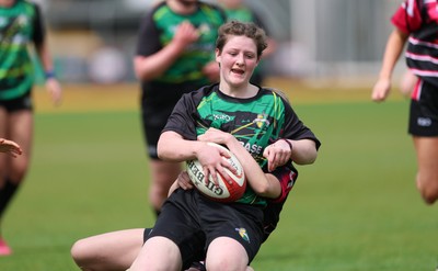 020526 - Belles v Chargers, U18s Girls Plate Final - Belles take on Chargers, green kit, during the U18s Girls Plate Final