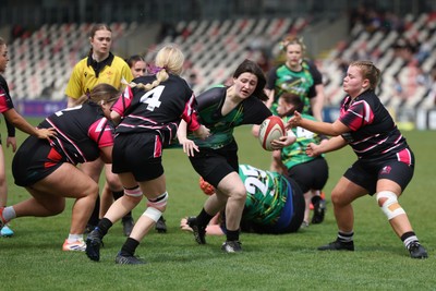 020526 - Belles v Chargers, U18s Girls Plate Final - Belles take on Chargers, green kit, during the U18s Girls Plate Final