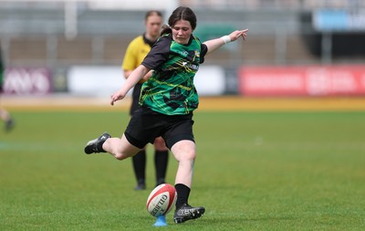 020526 - Belles v Chargers, U18s Girls Plate Final - Belles take on Chargers, green kit, during the U18s Girls Plate Final