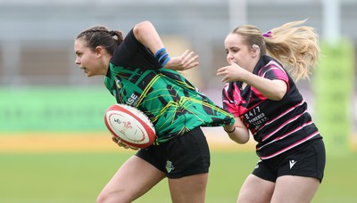 020526 - Belles v Chargers, U18s Girls Plate Final - Belles take on Chargers, green kit, during the U18s Girls Plate Final