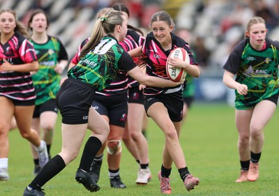 020526 - Belles v Chargers, U18s Girls Plate Final - Belles take on Chargers, green kit, during the U18s Girls Plate Final