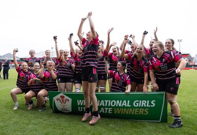 020526 - Belles v Chargers, U18s Girls Plate Final - Belles celebrate after winning the U18s Girl Plate Final