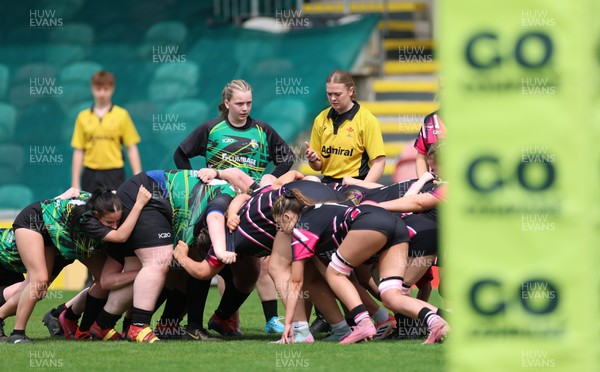 020526 - Belles v Chargers, U18s Girls Plate Final - Belles take on Chargers, green kit, during the U18s Girls Plate Final