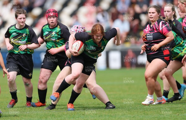 020526 - Belles v Chargers, U18s Girls Plate Final - Belles take on Chargers, green kit, during the U18s Girls Plate Final