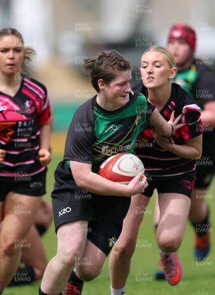 020526 - Belles v Chargers, U18s Girls Plate Final - Belles take on Chargers, green kit, during the U18s Girls Plate Final