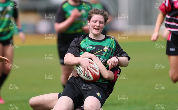 020526 - Belles v Chargers, U18s Girls Plate Final - Belles take on Chargers, green kit, during the U18s Girls Plate Final