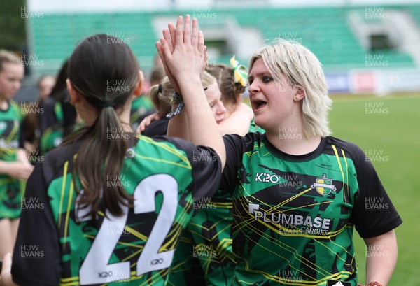 020526 - Belles v Chargers, U18s Girls Plate Final - Belles take on Chargers, green kit, during the U18s Girls Plate Final