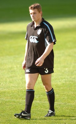 210906 - Cardiff Blues Training - Blues Ben Blair enjoys a training session at Cardiff Arms Park 