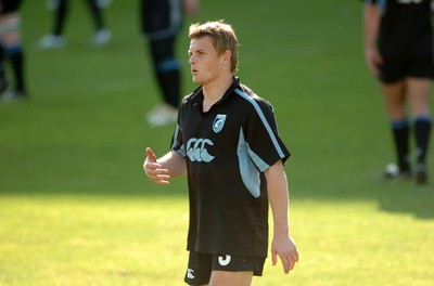 210906 - Cardiff Blues Training - Blues Ben Blair enjoys a training session at Cardiff Arms Park 