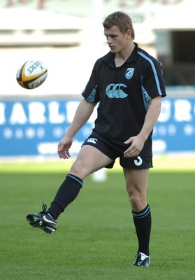 210906 - Cardiff Blues Training - Blues Ben Blair enjoys a training session at Cardiff Arms Park 