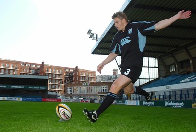 210906 - Cardiff Blues Training - Blues Ben Blair enjoys a training session at Cardiff Arms Park 