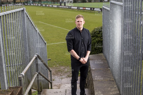280318 - Picture shows Osprey's player Ben John at their training ground in Llandarcy, South Wales