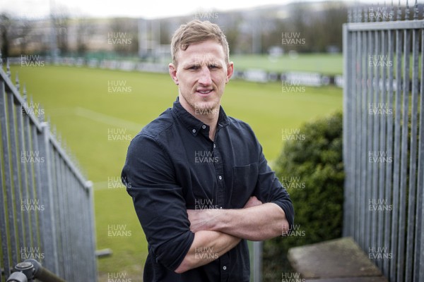 280318 - Picture shows Osprey's player Ben John at their training ground in Llandarcy, South Wales