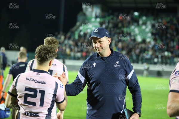 040426 - Benetton Rugby v Cardiff Rugby - EPCR Challenge Cup Round of 16 - Cardiff head coach Corniel van Zyl after the match