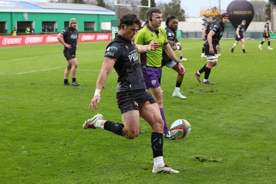 210326 - Benetton Rugby v Ospreys - United Rugby Championship - Jack Walsh of Ospreys kicks