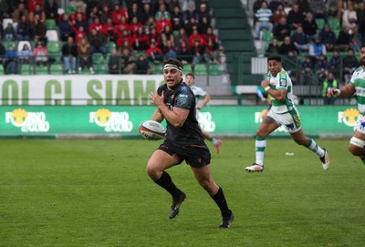 210326 - Benetton Rugby v Ospreys - United Rugby Championship - Lewis Lloyd of Ospreys 