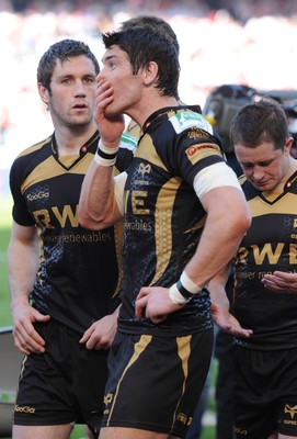 10.04.10 - Biarritz v Ospreys - Heineken Cup Quarter Final - James Hook of Ospreys looks dejected at the end of the game. 