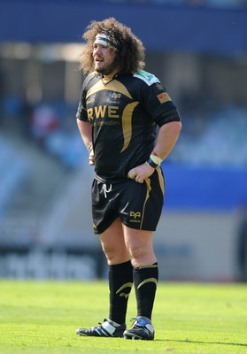 10.04.10 - Biarritz v Ospreys - Heineken Cup Quarter Final - Adam Jones of Ospreys. 