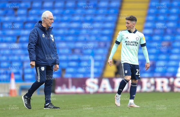 010521 Birmingham City v Cardiff City, Sky Bet Championship - Cardiff City manager Mick McCarthy with Harry Wilson of Cardiff City who scored three of Cardiff's four goals