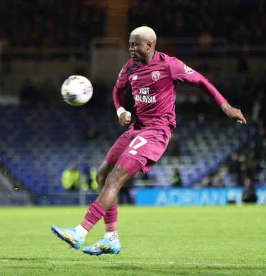 100424 - Birmingham City v Cardiff City - Sky Bet Championship - Jamilu Collins of Cardiff