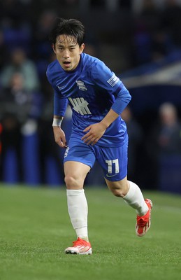 100424 - Birmingham City v Cardiff City - Sky Bet Championship - Koji Miyoshi of Birmingham City