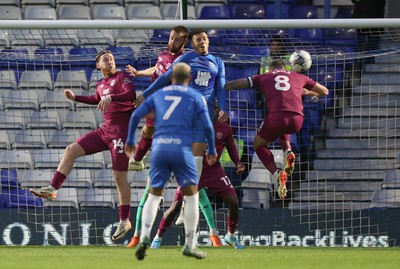 100424 - Birmingham City v Cardiff City - Sky Bet Championship - Joe Ralls of Cardiff clears a threat from Birmingham