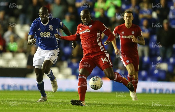131017 - Birmingham City v Cardiff City - SkyBet Championship - Souleymane Bamba of Cardiff City passes the ball