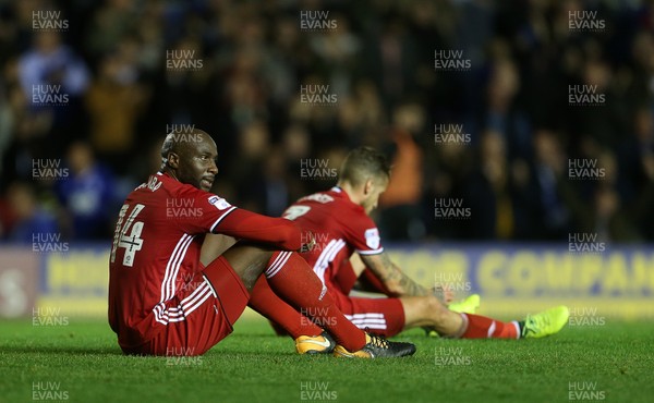 131017 - Birmingham City v Cardiff City - SkyBet Championship - Dejected Souleymane Bamba of Cardiff City at full time