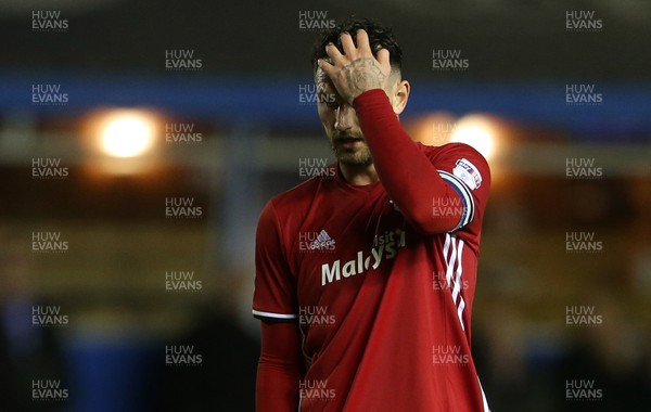 131017 - Birmingham City v Cardiff City - SkyBet Championship - Dejected Sean Morrison of Cardiff City