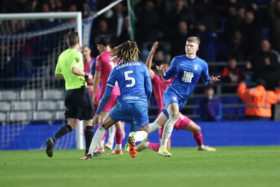 130124 - Birmingham City v Swansea City, EFL Sky Bet Championship -  Jordan James of Birmingham City celebrates after scoring in added time