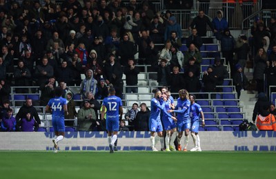 130124 - Birmingham City v Swansea City, EFL Sky Bet Championship -  Jordan James of Birmingham City celebrates after scoring in added time