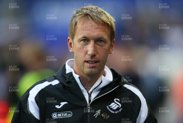 170818 - Birmingham City v Swansea City, Sky Bet Championship - Swansea City manager Graham Potter at the start of the match
