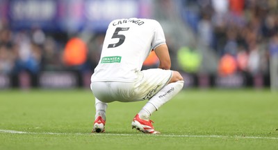 200925 - Birmingham City v Swansea City - Sky Bet Championship - Ben Cabango of Swansea at the end of the game