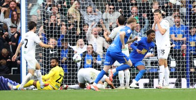 200925 - Birmingham City v Swansea City - Sky Bet Championship - Swansea players dejected in reaction to goal