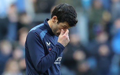 101026 - Blackburn Rovers v Cardiff City - Sky Bet Championship - Manager Brian Barry-Murphy of Cardiff at the end of the match looks dejected
