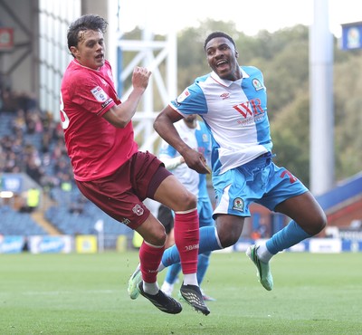 101026 - Blackburn Rovers v Cardiff City - Sky Bet Championship - Perry Ng of Cardiff and Dapo Afolayan of Blackburn
