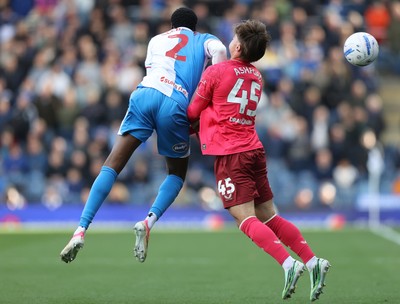 101026 - Blackburn Rovers v Cardiff City - Sky Bet Championship - Cian Ashford of Cardiff and Ryan Alebiosu of Blackburn