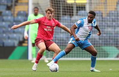 101026 - Blackburn Rovers v Cardiff City - Sky Bet Championship - Dylan Lawlor of Cardiff and Kristi Montgomery of Blackburn