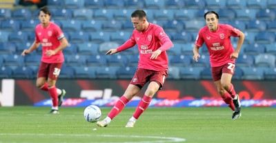 101026 - Blackburn Rovers v Cardiff City - Sky Bet Championship - Jack Moylan of Cardiff has a shot on goal