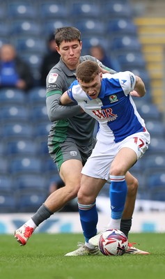 150325 - Blackburn Rovers v Cardiff City - Sky Bet Championship - Rubin Colwill of Cardiff and Hayden Carter of Blackburn