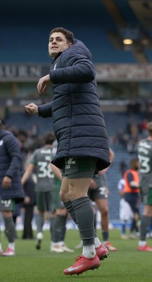 150325 - Blackburn Rovers v Cardiff City - Sky Bet Championship - Yousef Saleh of Cardiff celebrates at the end of the match